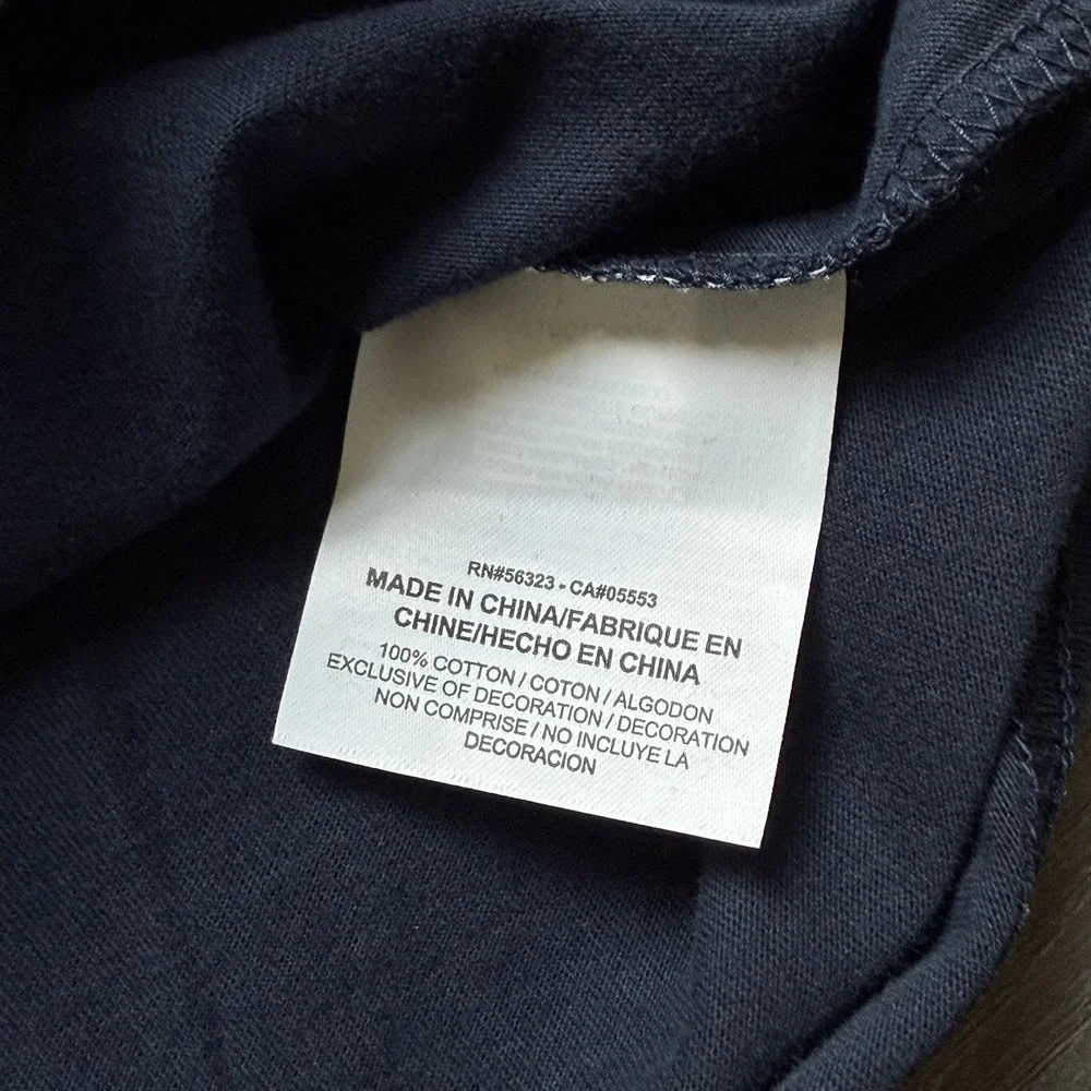 New Nike Air Jordan Jumpman AOP Long Sleeve T-shirt Mens L Navy All Over Print